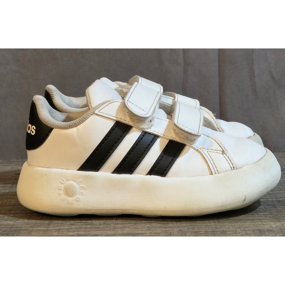 Adidas Grand Court Athletic Shoes Toddler Size 8K White Black